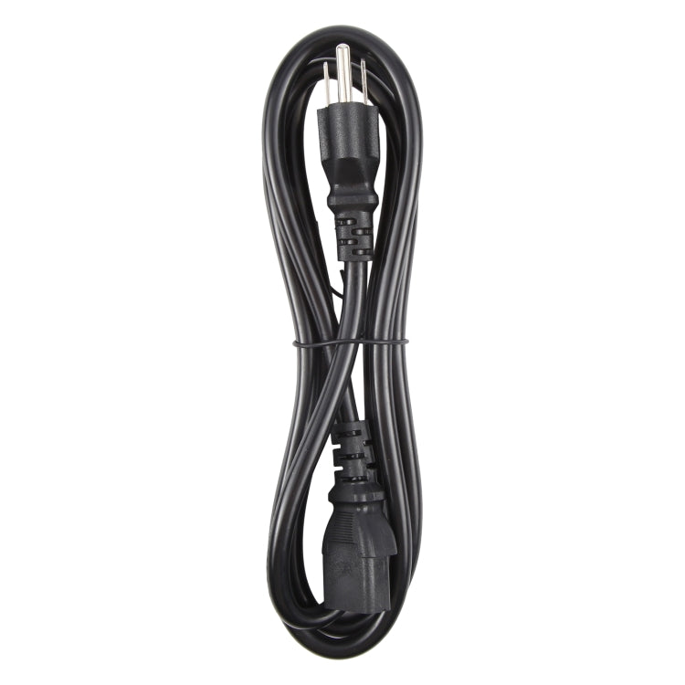 US Plug Computer PC Power Cord 3 Pin Cable, Length:3m(Black) by buy2fix