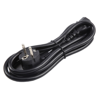 EU Plug Computer PC Power Cord 3 Pin Cable, Length:1.5m(Black) by buy2fix
