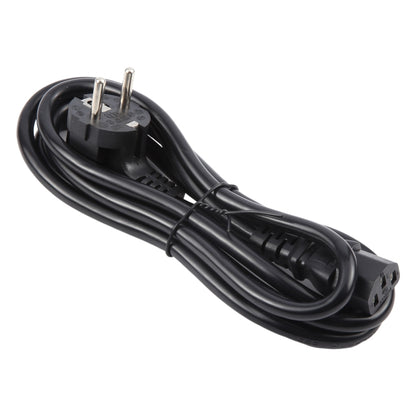 EU Plug Computer PC Power Cord 3 Pin Cable, Length:3m(Black) by buy2fix
