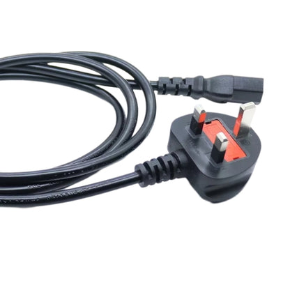 Big UK Plug Computer PC Power Cord 3 Pin Cable, Length:3m(Black) by buy2fix