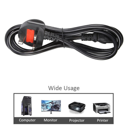 Big UK Plug Computer PC Power Cord 3 Pin Cable, Length:3m(Black) by buy2fix