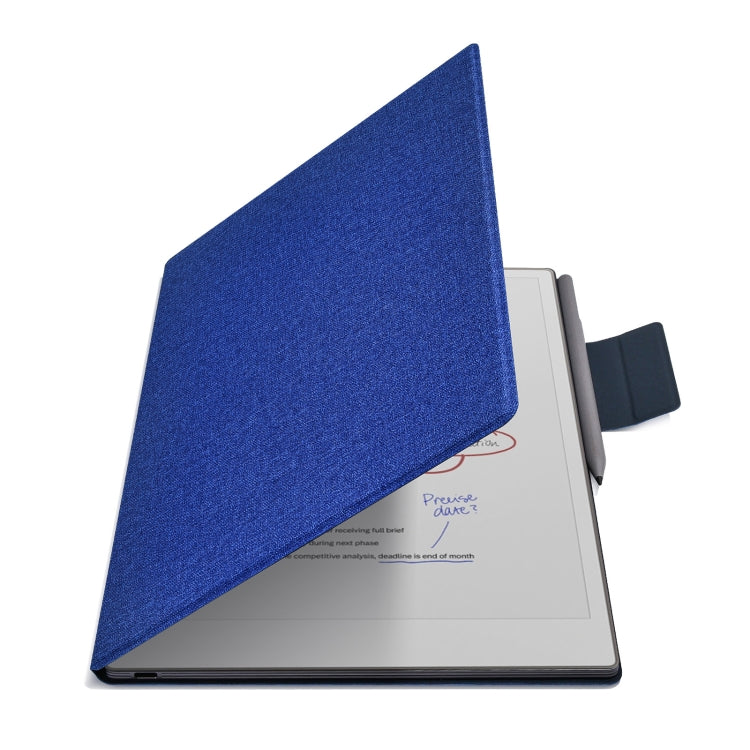 For reMarkable Paper Pro 2024 11.8 inch Imitation Original Smart Leather Tablet Case(Blue) - Lenovo by buy2fix | Online Shopping UK | buy2fix