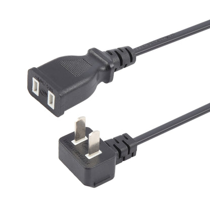 US Plug Computer PC Power 2 Pin Extension Cord, Length:1.5m(Black) by buy2fix