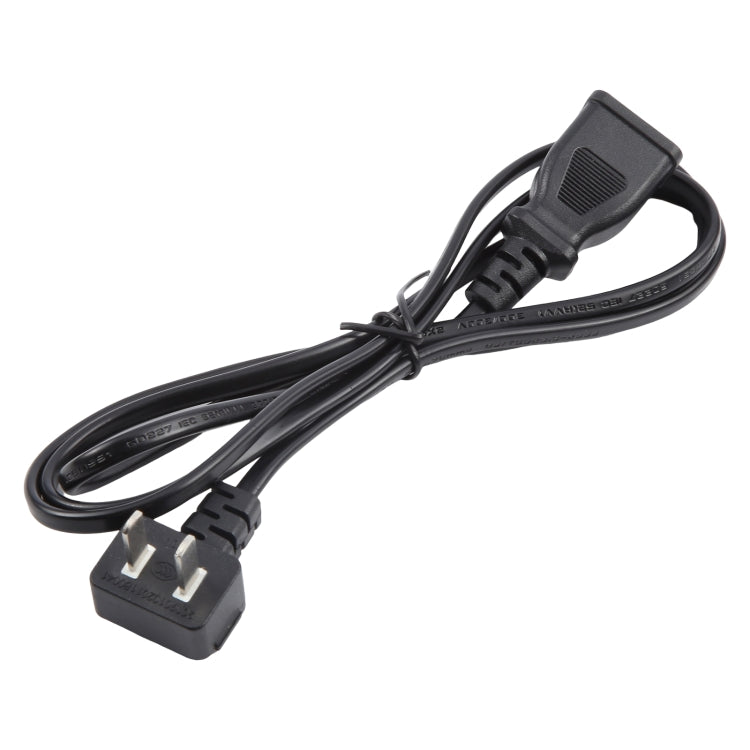 US Plug Computer PC Power 2 Pin Extension Cord, Length:1.5m(Black) by buy2fix