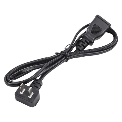 US Plug Computer PC Power 2 Pin Extension Cord, Length:1.5m(Black) by buy2fix