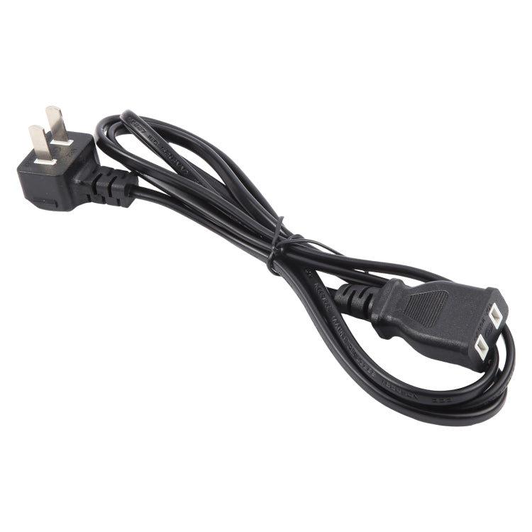 US Plug Computer PC Power 2 Pin Extension Cord, Length:1.5m(Black) by buy2fix