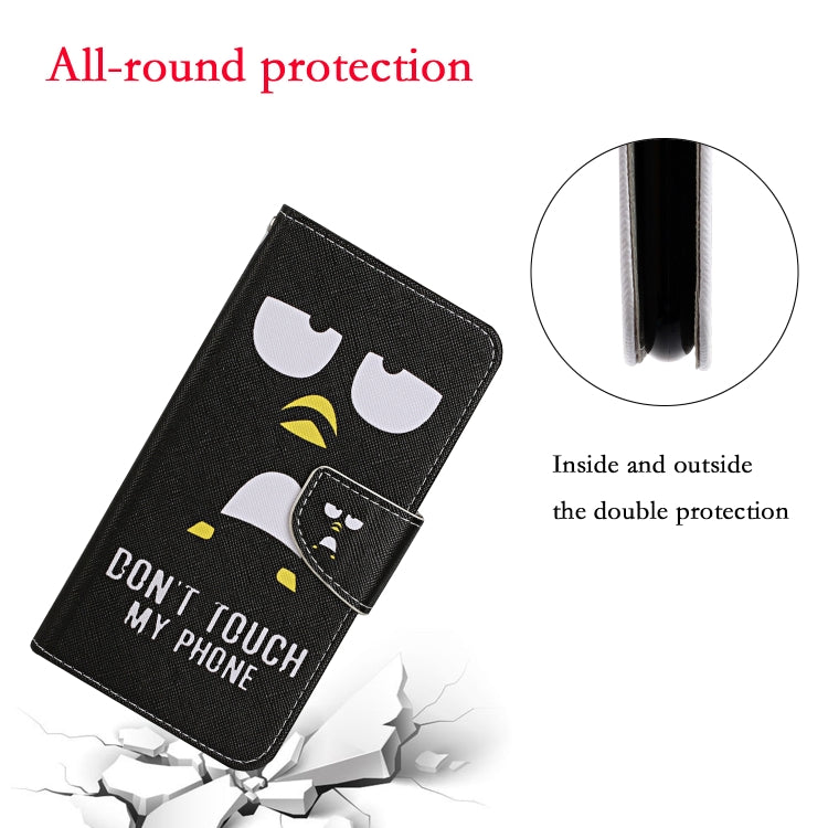 For Samsung Galaxy S25 5G Colored Drawing Pattern Leather Phone Case(Penguin) by buy2fix