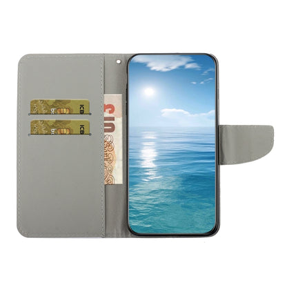 For Samsung Galaxy S25+ 5G Colored Drawing Pattern Leather Phone Case(Marble) by buy2fix