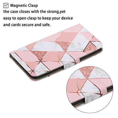 For Samsung Galaxy S25+ 5G Colored Drawing Pattern Leather Phone Case(Marble) by buy2fix
