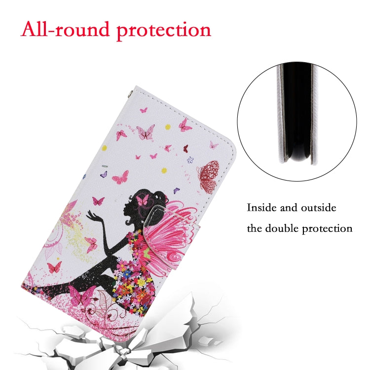 For Samsung Galaxy S25+ 5G Colored Drawing Pattern Leather Phone Case(Dancing Girl) by buy2fix