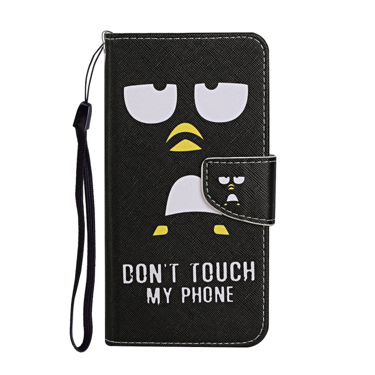 For Samsung Galaxy S25 Ultra 5G Colored Drawing Pattern Leather Phone Case(Penguin) by buy2fix