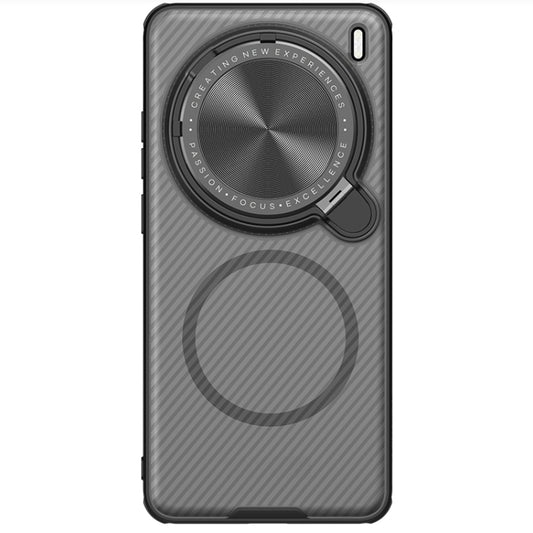 For vivo X200 Pro NILLKIN CamShield Prop MagSafe Magnetic Translucent PC Phone Case(Black) - vivo Cases by NILLKIN | Online Shopping UK | buy2fix