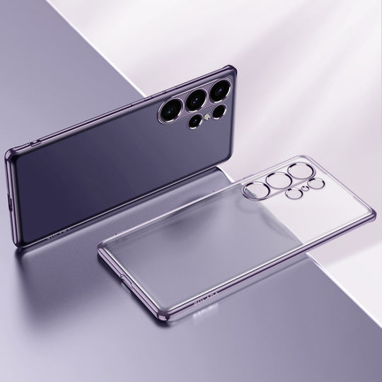 For Samsung Galaxy S25 Ultra 5G SULADA Electroplating Frosted TPU Phone Case(Purple)
