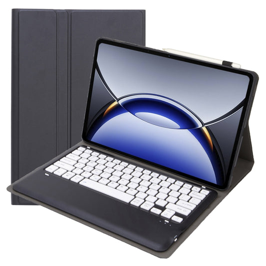 For OPPO Pad 3 12.1inch OP15 TPU Ultra-thin Detachable Bluetooth Keyboard Leather Case(Black + White) - OPPO Keyboard by buy2fix | Online Shopping UK | buy2fix