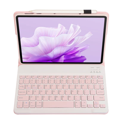 For Huawei MatePad 11.5 S 2024 AH20 Ultra-thin Detachable Bluetooth Keyboard Leather Tablet Case(Pink White) - Huawei Keyboard by buy2fix | Online Shopping UK | buy2fix