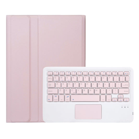 For Huawei MatePad SE 10.4 AH13-A Ultra-thin Detachable Bluetooth Keyboard Leather Tablet Case with Touchpad(Pink White) - Others Keyboard by buy2fix | Online Shopping UK | buy2fix