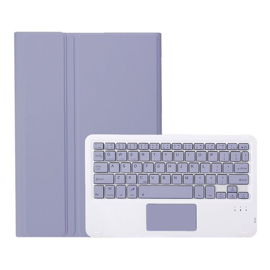 For Huawei MatePad SE 10.4 AH13-A Ultra-thin Detachable Bluetooth Keyboard Leather Tablet Case with Touchpad(Lavender White) - Others Keyboard by buy2fix | Online Shopping UK | buy2fix