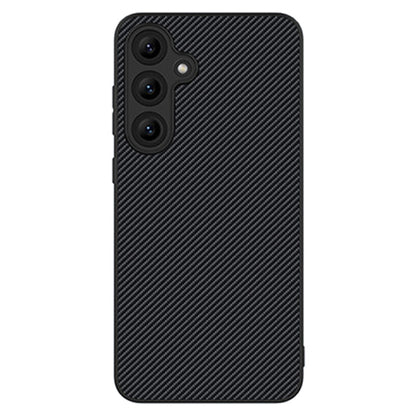 For Samsung Galaxy S25 5G Carbon Fiber Texture Printing Phone Case(Black) by buy2fix