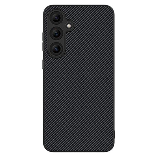For Samsung Galaxy S25 5G Carbon Fiber Texture Printing Phone Case(Black) by buy2fix