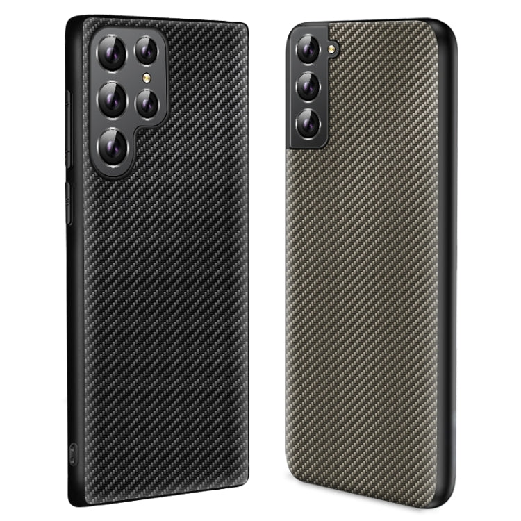 For Samsung Galaxy S25 Ultra 5G Carbon Fiber Texture Printing Phone Case(Black) by buy2fix