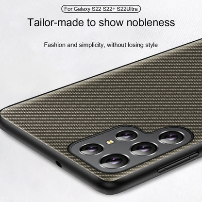 For Samsung Galaxy S25 Ultra 5G Carbon Fiber Texture Printing Phone Case(Gold) by buy2fix