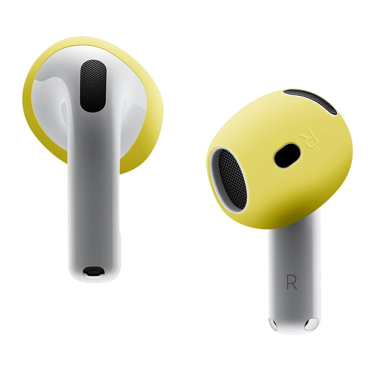 For AirPods 4 Ear Cap Soft Silicone Protective Case(Yellow) - Anti-dust & Ear Caps by buy2fix | Online Shopping UK | buy2fix