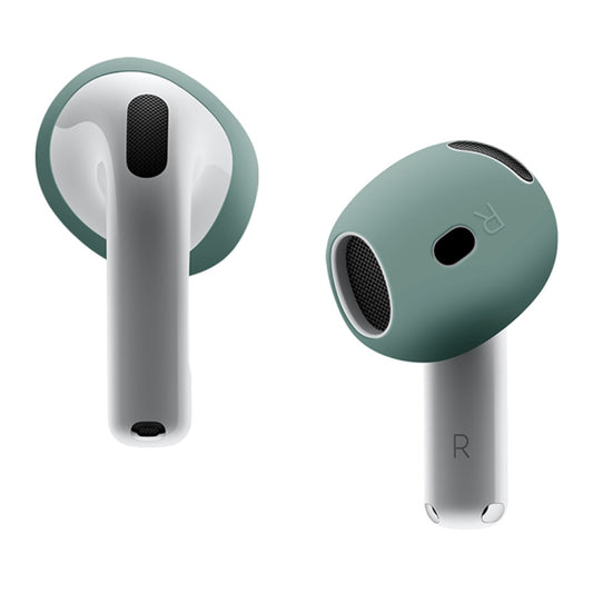 For AirPods 4 Ear Cap Soft Silicone Protective Case(Dark Green) - Anti-dust & Ear Caps by buy2fix | Online Shopping UK | buy2fix