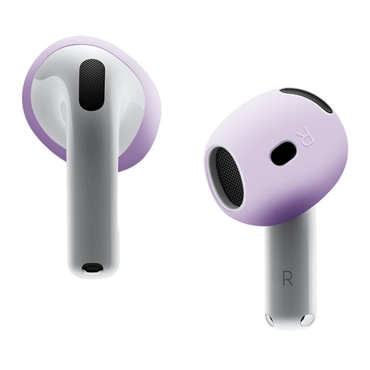 For AirPods 5 / AirPods 4 Ear Cap Soft Silicone Protective Case(Lavender Purple)