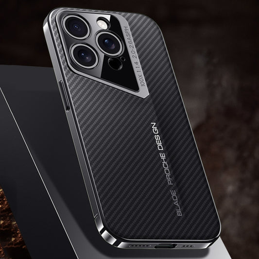 For iPhone 15 Pro Carbon Fiber Texture PC Phone Case(Black) - iPhone 15 Pro Cases by buy2fix | Online Shopping UK | buy2fix