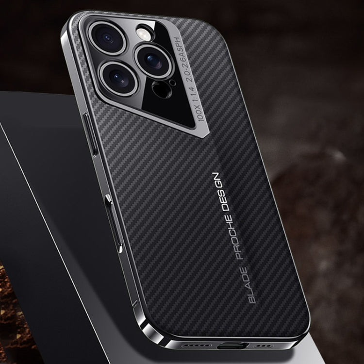 For iPhone 16 Pro Carbon Fiber Texture PC Phone Case(Black) - iPhone 16 Pro Cases by buy2fix | Online Shopping UK | buy2fix