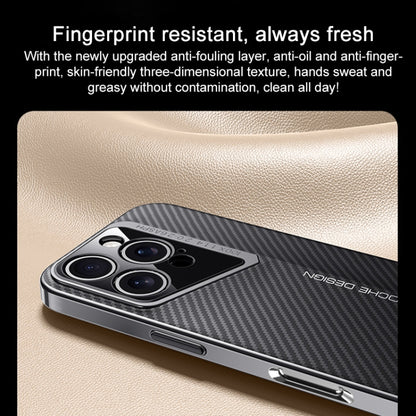 For iPhone 16 Pro Carbon Fiber Texture PC Phone Case(White) - iPhone 16 Pro Cases by buy2fix | Online Shopping UK | buy2fix