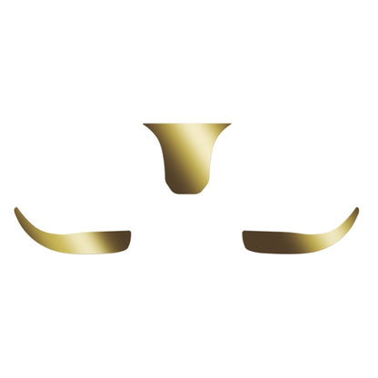 For Samsung Galaxy Buds3 Pro Bluetooth Earphone Charging Box Metal Stickers(Gold) - Protective Sticker by buy2fix | Online Shopping UK | buy2fix