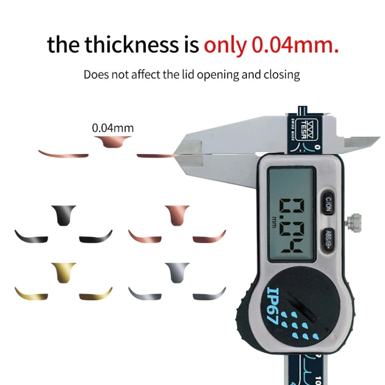 For Samsung Galaxy Buds3 Pro Bluetooth Earphone Charging Box Metal Stickers(Black) - Protective Sticker by buy2fix | Online Shopping UK | buy2fix