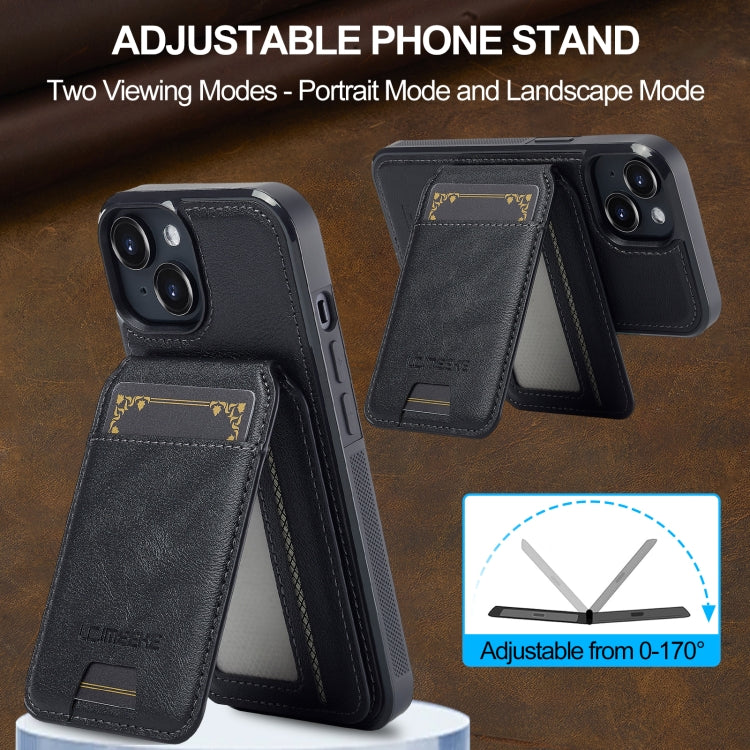 For iPhone 14 / 13 LC.IMEEKE L3 Series Detachable RFID Card Bag Magsafe Phone Case(Black) - iPhone 14 Cases by LC.IMEEKE | Online Shopping UK | buy2fix