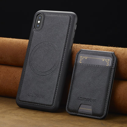 For iPhone XS / X LC.IMEEKE L3 Series Detachable RFID Card Bag Magsafe Phone Case(Black) - More iPhone Cases by LC.IMEEKE | Online Shopping UK | buy2fix