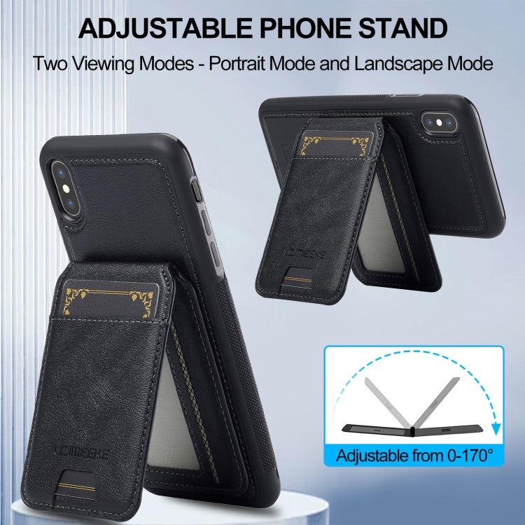 For iPhone XS / X LC.IMEEKE L3 Series Detachable RFID Card Bag Magsafe Phone Case(Black) - More iPhone Cases by LC.IMEEKE | Online Shopping UK | buy2fix