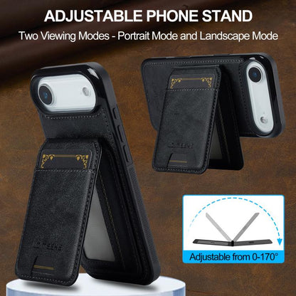 For iPhone 17 Air LC.IMEEKE L3 Series Detachable RFID Card Bag Magsafe Phone Case(Black) - iPhone 17 Air Cases by LC.IMEEKE | Online Shopping UK | buy2fix