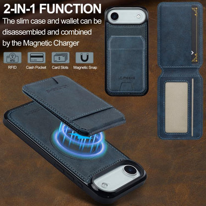 For iPhone Air LC.IMEEKE L3 Series Detachable RFID Card Bag Magsafe Phone Case(Blue) - iPhone Air Cases by LC.IMEEKE | Online Shopping UK | buy2fix