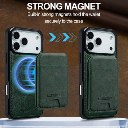For iPhone 17 Pro Max LC.IMEEKE L3 Series Detachable RFID Card Bag Magsafe Phone Case(Green) - iPhone 17 Pro Max Cases by LC.IMEEKE | Online Shopping UK | buy2fix
