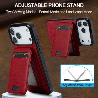 For iPhone 17 Pro Max LC.IMEEKE L3 Series Detachable RFID Card Bag Magsafe Phone Case(Red) - iPhone 17 Pro Max Cases by LC.IMEEKE | Online Shopping UK | buy2fix