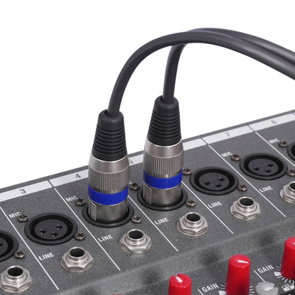 2 RCA Male to 2 XLR 3pin Male Audio Cable, Length:3m(Black Silver) by buy2fix