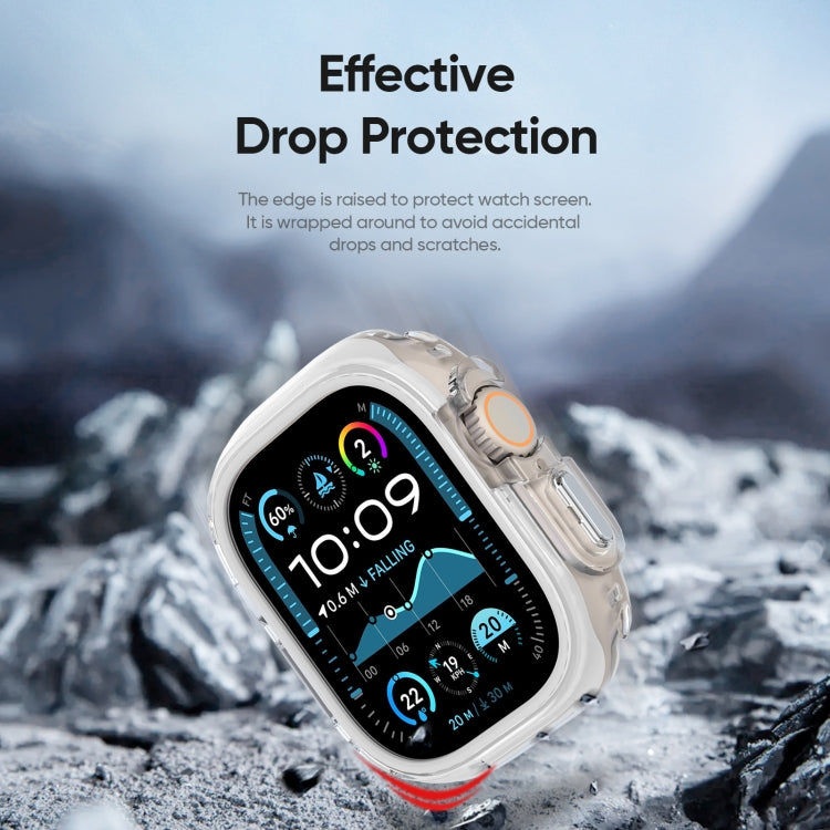 For Apple Watch Ultra 1 / 2 / 3 49mm DUX DUCIS Camo Series TPU Hybrid PC Watch Protective Case(White) by DUX DUCIS