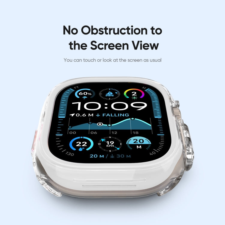 For Apple Watch Ultra 1 / 2 / 3 49mm DUX DUCIS Camo Series TPU Hybrid PC Watch Protective Case(White) by DUX DUCIS