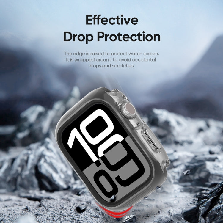 For Apple Watch Series 10 / 11 42mm DUX DUCIS Camo Series TPU Hybrid PC Watch Protective Case(Black) by DUX DUCIS