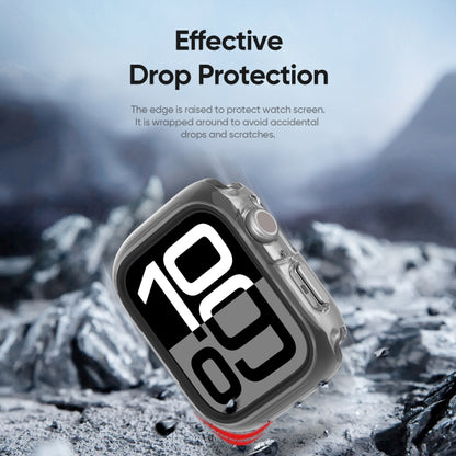 For Apple Watch Series 10 / 11 42mm DUX DUCIS Camo Series TPU Hybrid PC Watch Protective Case(Black) by DUX DUCIS