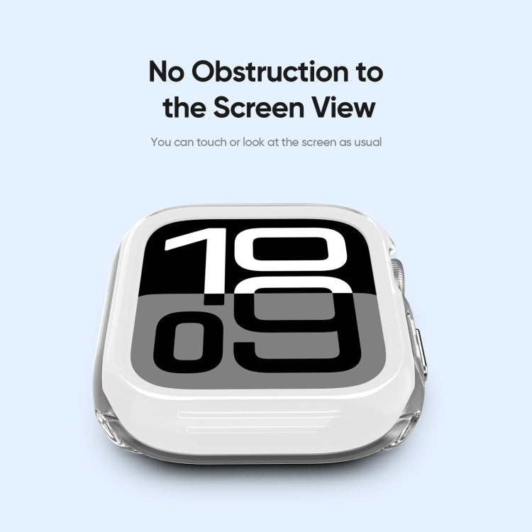 For Apple Watch Series 10 / 11 46mm DUX DUCIS Camo Series TPU Hybrid PC Watch Protective Case(White) by DUX DUCIS