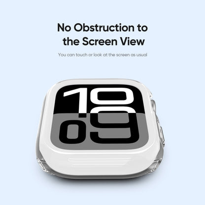 For Apple Watch Series 10 / 11 46mm DUX DUCIS Camo Series TPU Hybrid PC Watch Protective Case(White) by DUX DUCIS