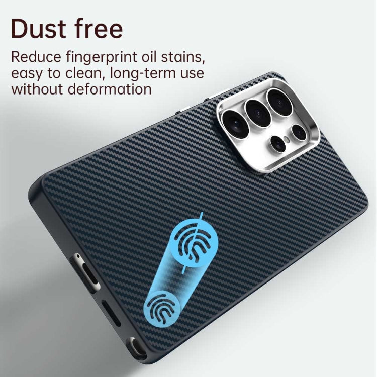 For Samsung Galaxy S25 Ultra 5G Carbon Fiber Series IMD Phone Case(Blue) by buy2fix