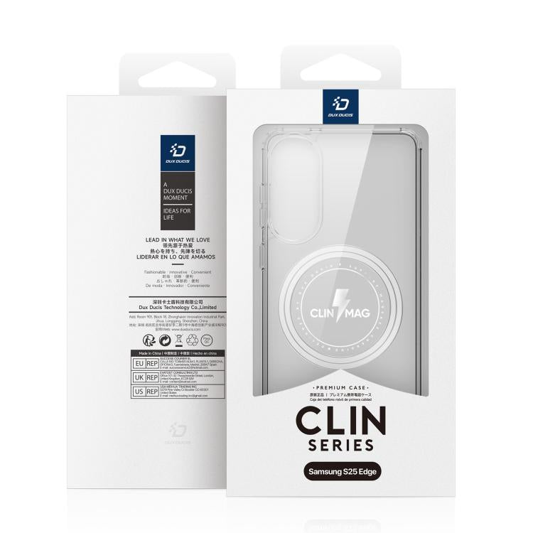 For Samsung Galaxy S25 Edge 5G DUX DUCIS Clin Mag Series Magsafe TPU Phone Case(Transparent) - Galaxy S25 Edge 5G Cases by DUX DUCIS | Online Shopping UK | buy2fix