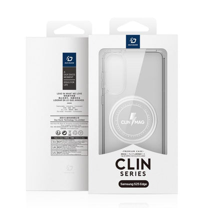 For Samsung Galaxy S25 Edge 5G DUX DUCIS Clin Mag Series Magsafe TPU Phone Case(Transparent) - Galaxy S25 Edge 5G Cases by DUX DUCIS | Online Shopping UK | buy2fix